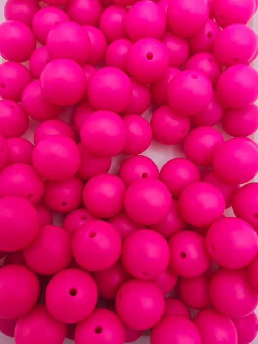 #18 color style  15mm silicone round bead