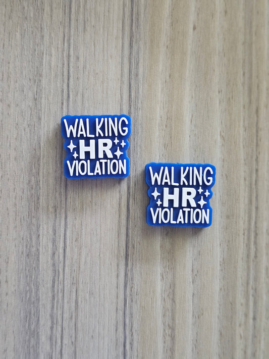 Walking HR violation Silicone focal bead