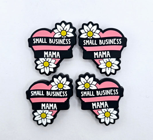 Small business mama Silicone focal bead