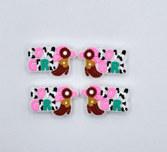 Cowgirl Silicone focal bead