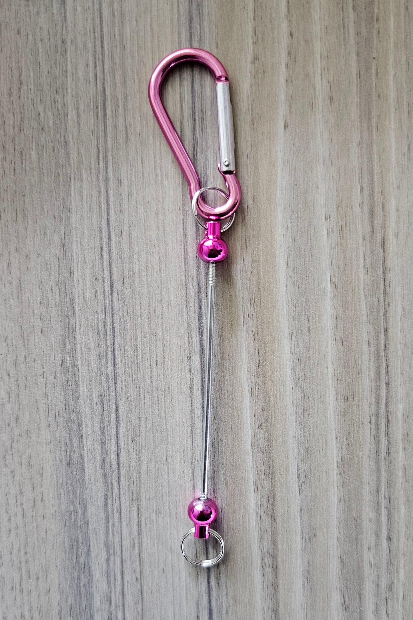 Pink Beadable Clip